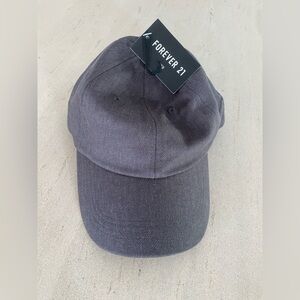 NWT Baseball Cap in Grey Tweed